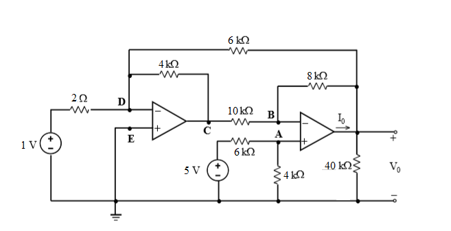 Solved 5) Calculate V0 and I0 in the given circuit. Assume | Chegg.com