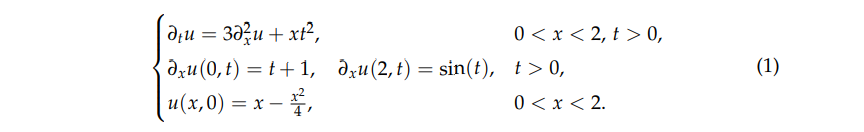 Solved Consider the following heat equation with the Neumann | Chegg ...