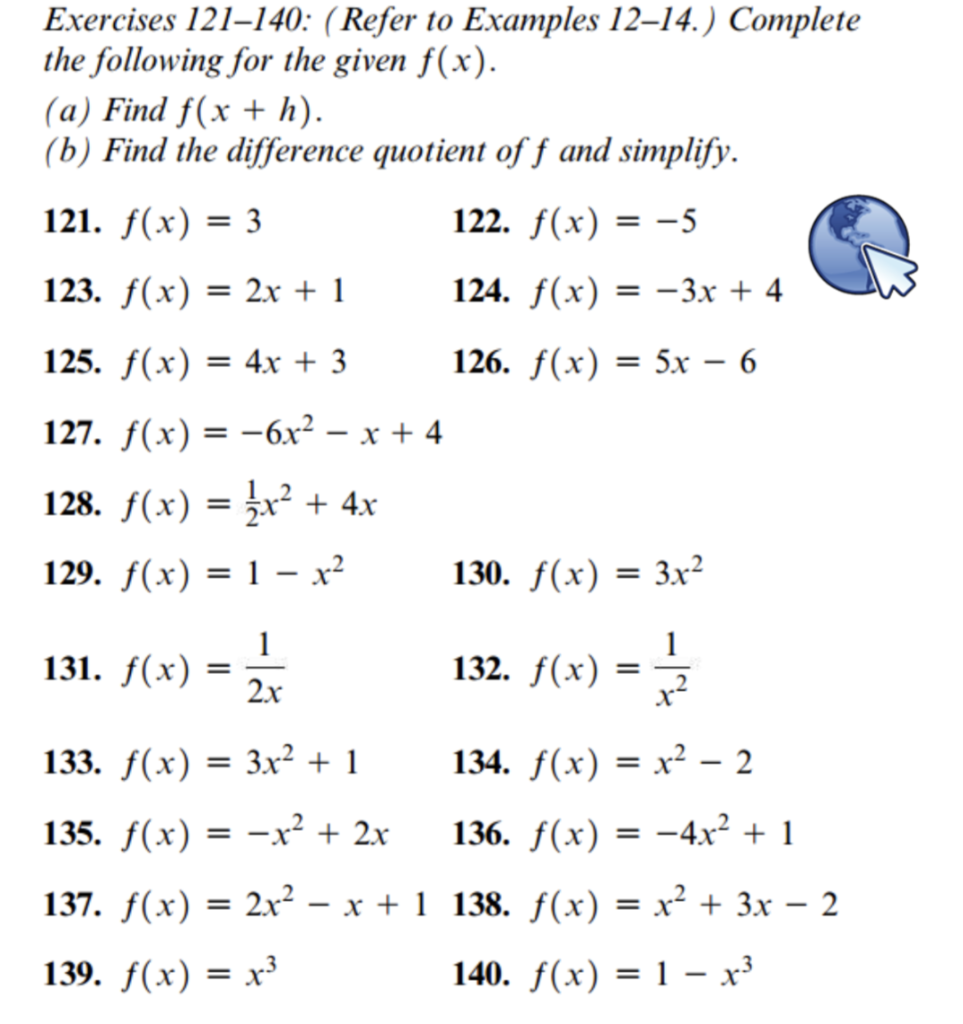 Solved Exercises 121-140: (Refer to Examples 12-14.) | Chegg.com