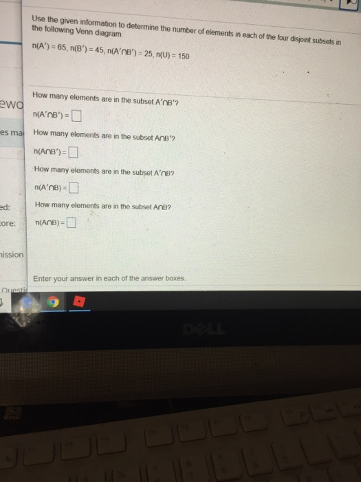 Solved Use the given information to determine the number of | Chegg.com