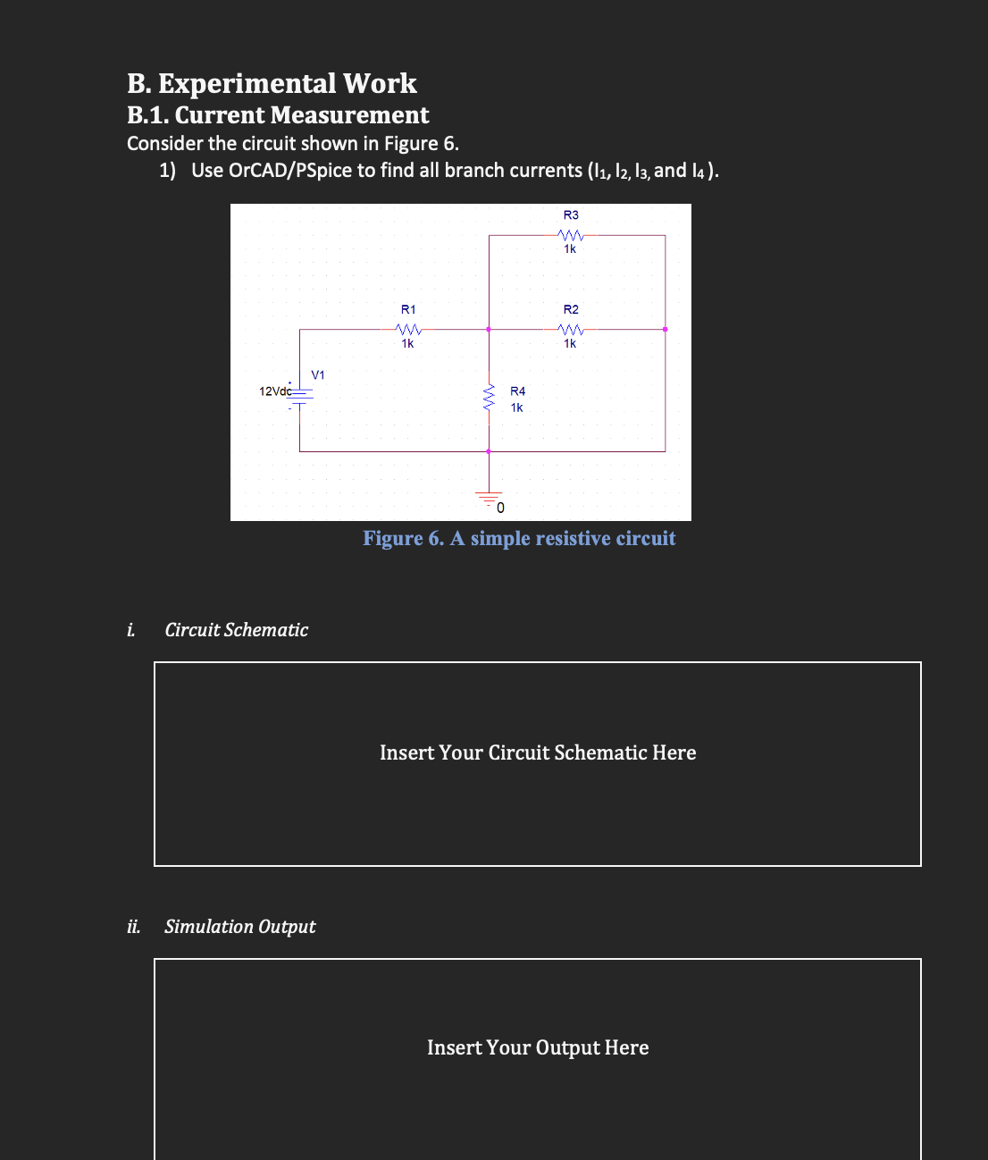 Solved B. Experimental Work B.1. Current Measurement | Chegg.com