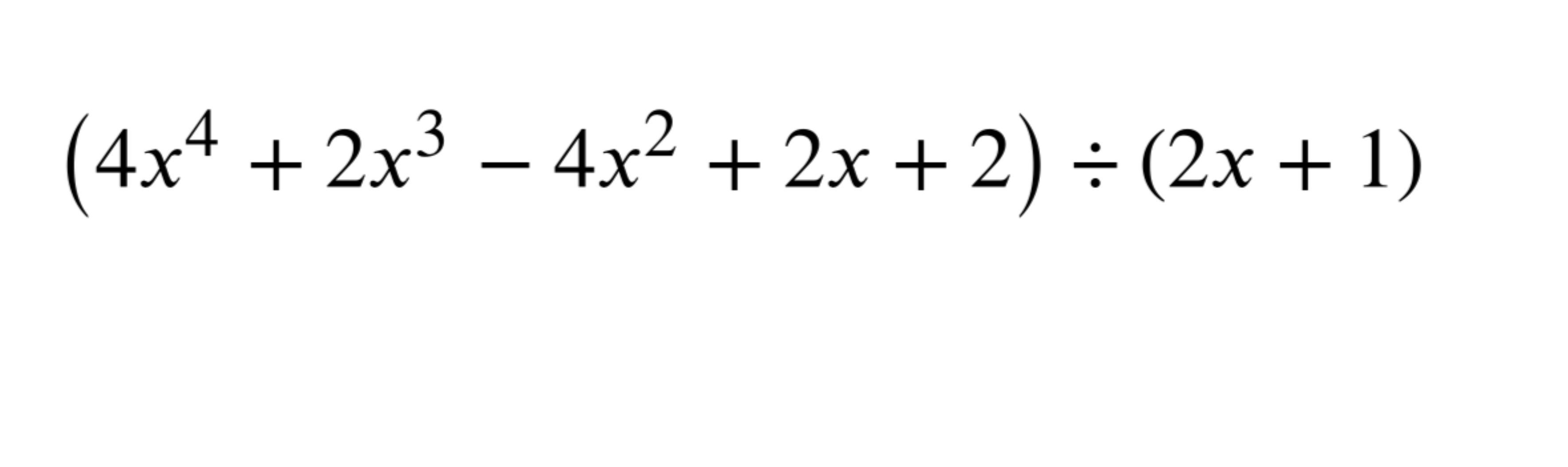 2x 2 3x 4 180