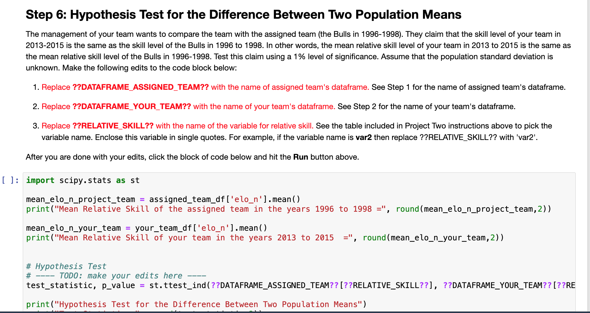 Solved Step 6: Hypothesis Test for the Difference Between | Chegg.com