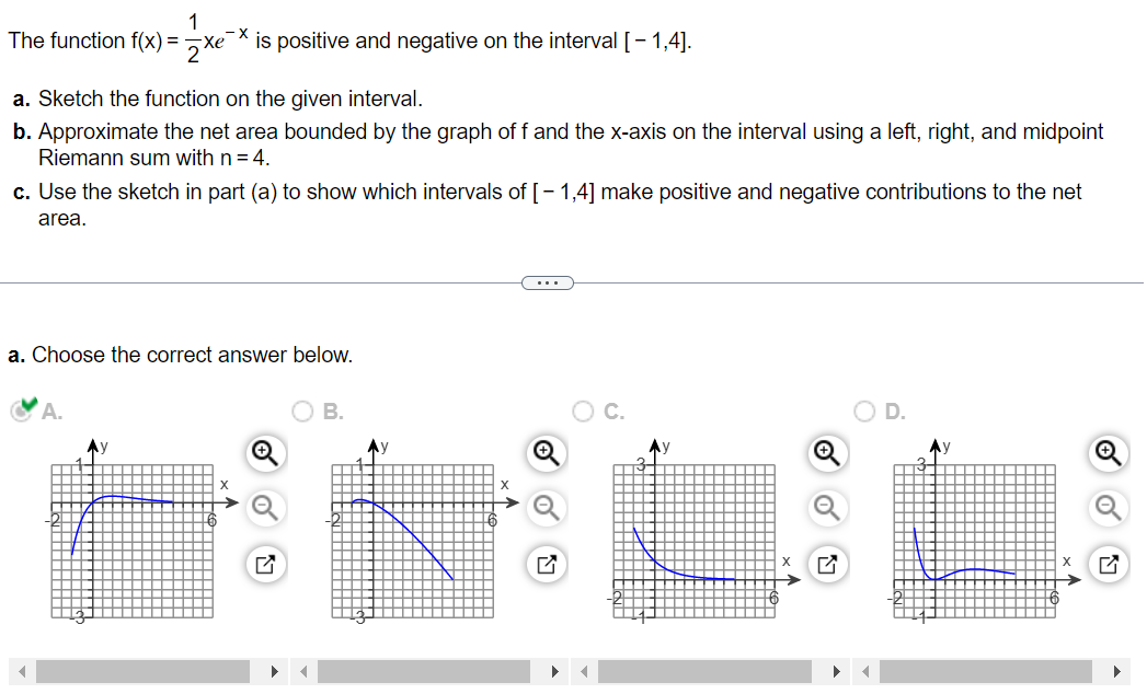 Solved A. ﻿Choose The Correct Answer Below.A.B.c.D. | Chegg.com