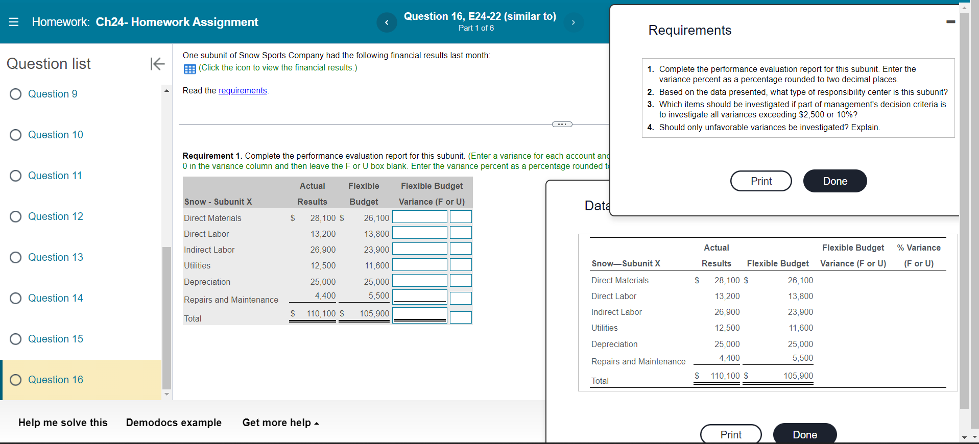 Solved Question list Question 9 Question 10 Question 11 | Chegg.com
