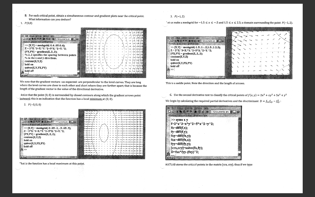 Solved MATH 280 MATLAB Assignments #5: Gradients रecall the | Chegg.com