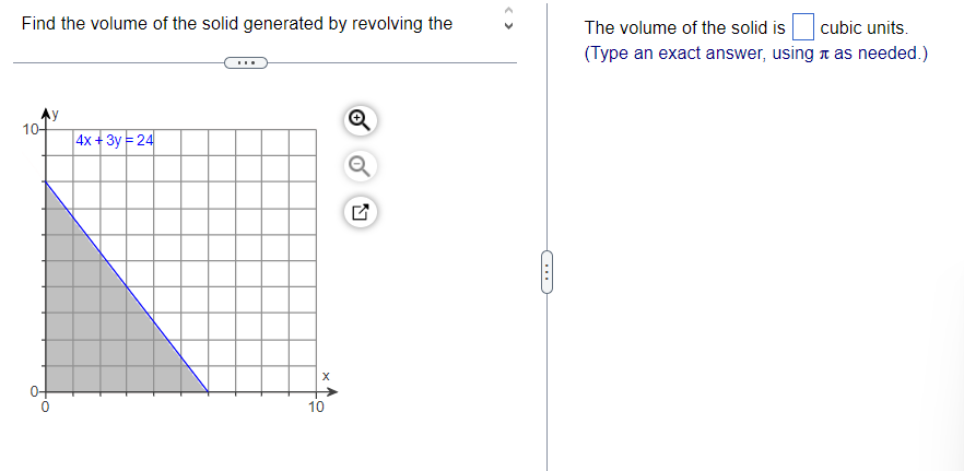 Revolved Volume Formula Solved Find the volume of the solid generated by revolving | Chegg.com