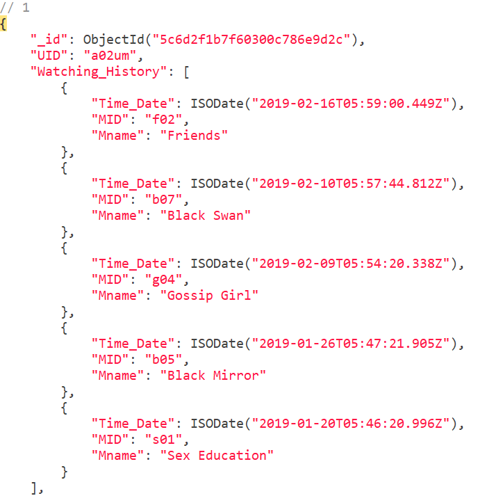 Solved In MongoDB, how to write the query sentences if I | Chegg.com