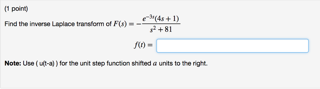 Solved The graph of f(t) is given above Express f(t) in | Chegg.com