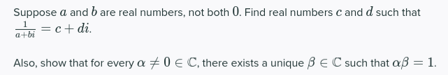 Solved Suppose A And B Are Real Numbers, Not Both 0. Find | Chegg.com