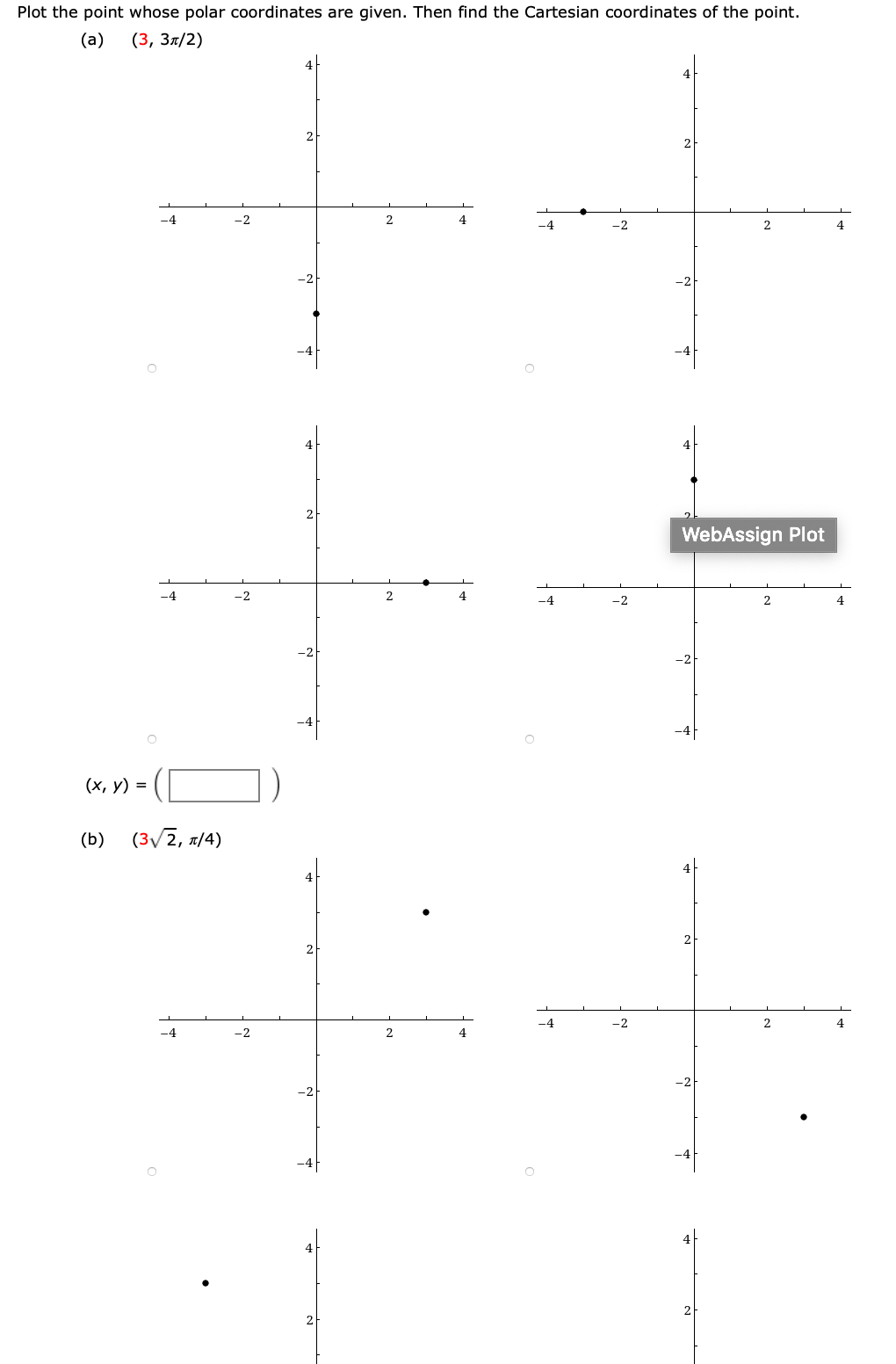 Solved Plot The Point Whose Polar Coordinates Are Given. | Chegg.com