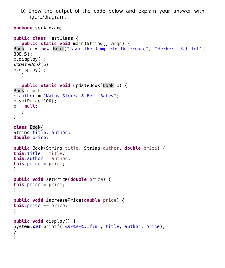 Solved Show the output of the codes below and explain | Chegg.com