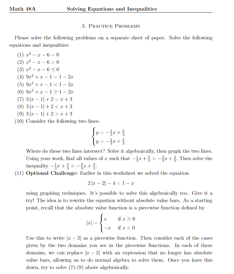 Please solve the following problems on a separate | Chegg.com