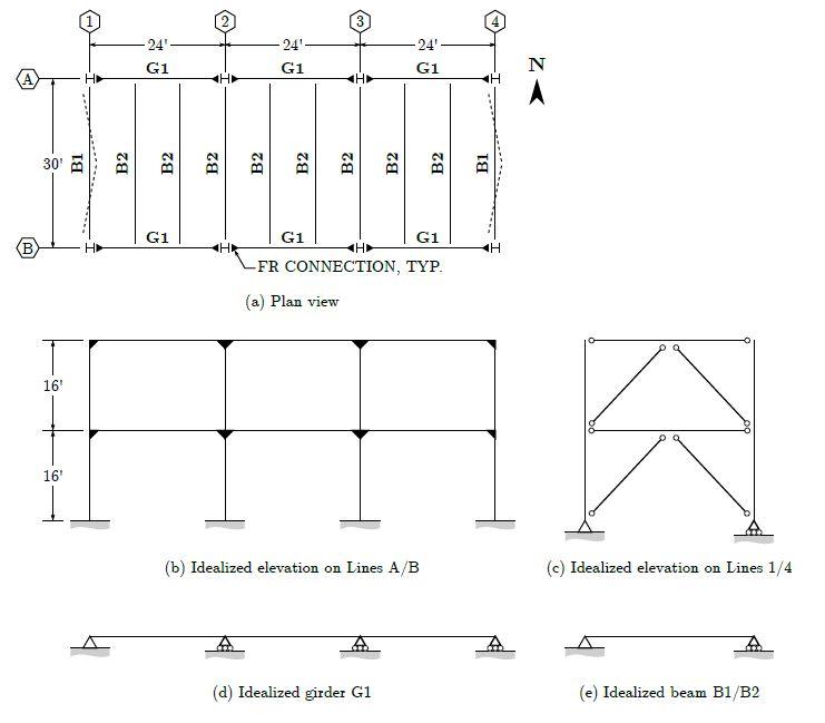 The floor system shown in figure (a) below is a | Chegg.com