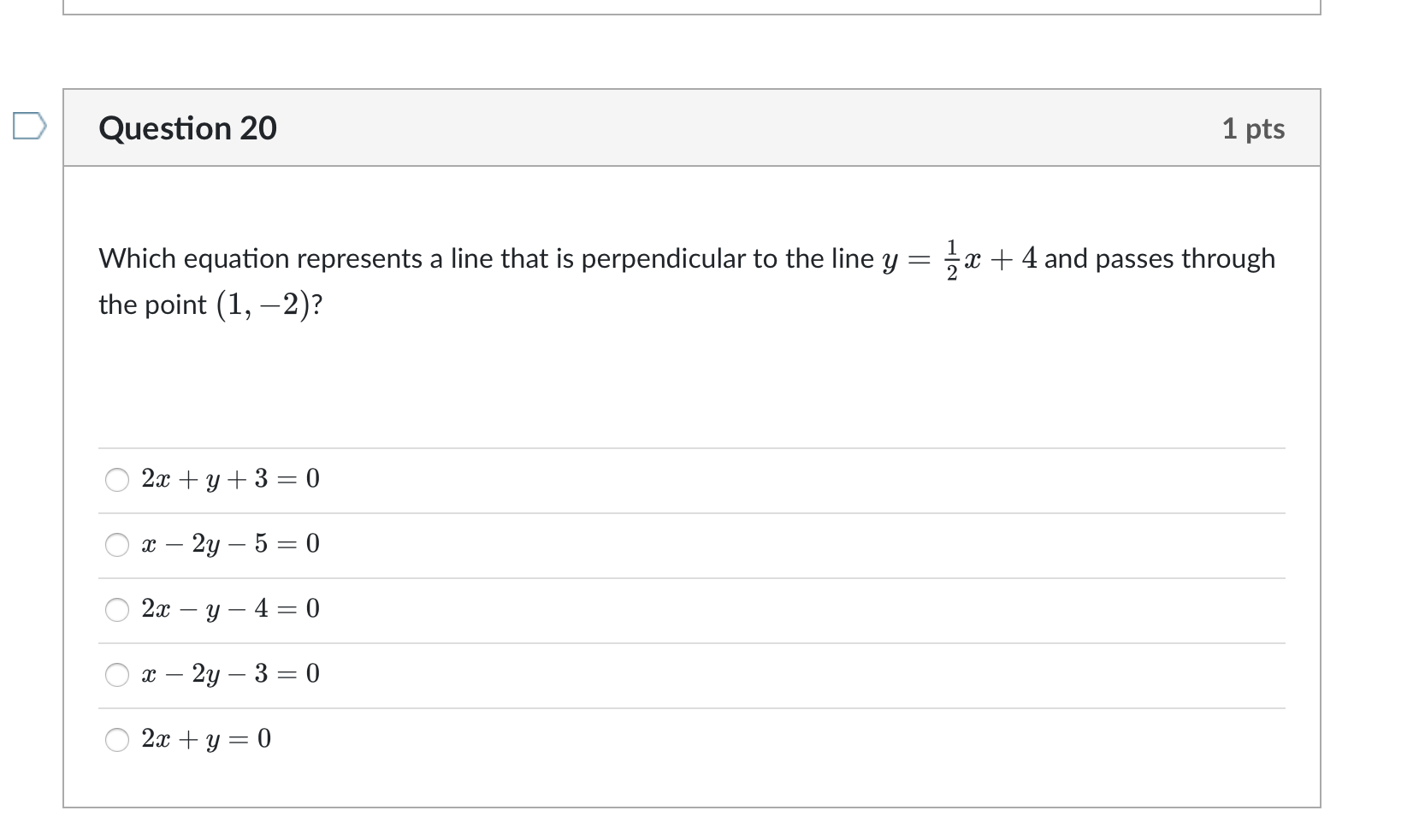 solved-which-equation-represents-a-line-that-is-chegg