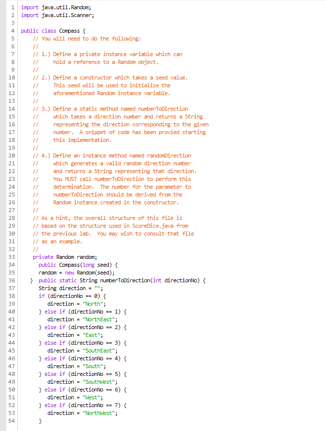Solved Further details are in the comments of Compass. java.