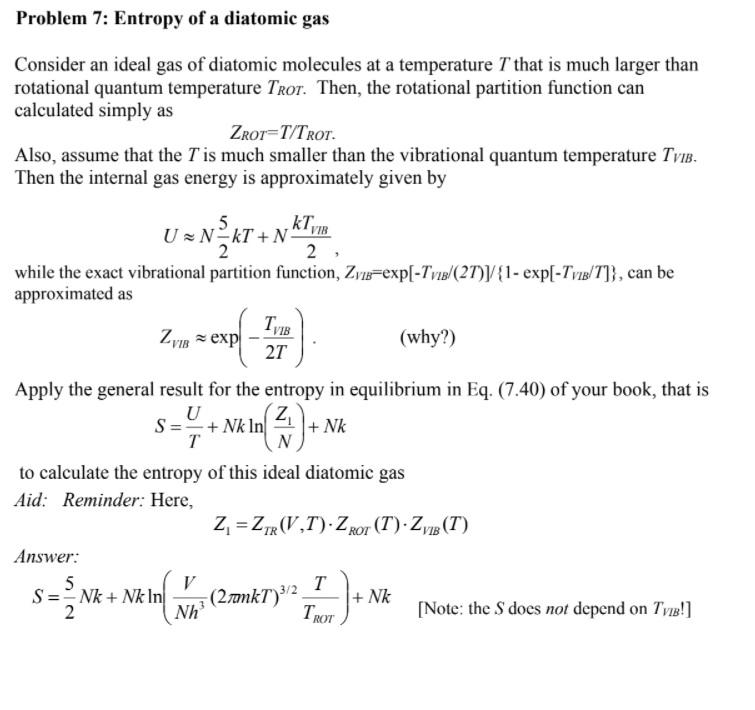 Solved Problem 8: Adiabatic Process In Ideal Gasses Of | Chegg.com