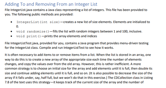 This is to be completed in Java Programming use the | Chegg.com