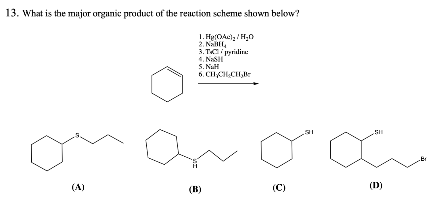 Solved 4. Which reagent(s) below will give the product shown | Chegg.com