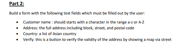 Solved Assignment question: Using HTML, CSS, form and | Chegg.com