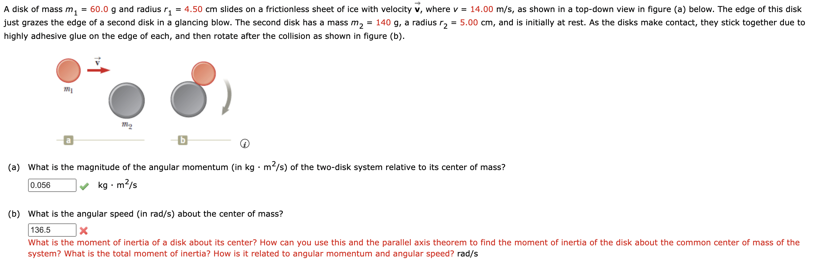 solved-a-disk-of-mass-m1-60-0-g-and-radius-r1-4-50-cm-slides-chegg