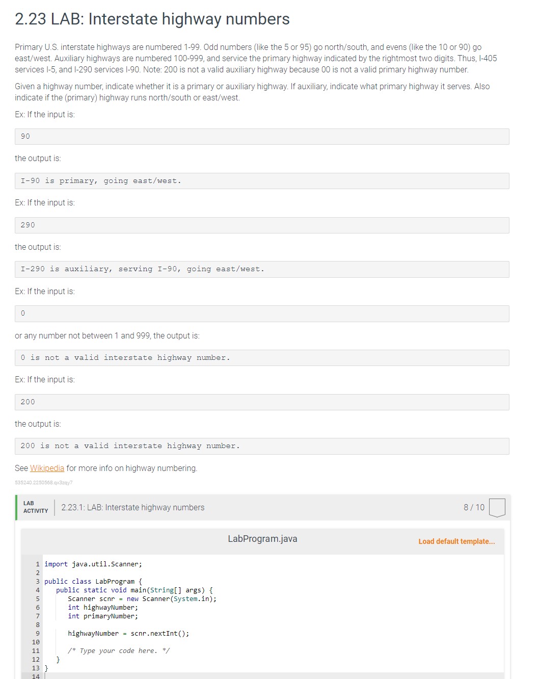 Solved Primary U S Interstate Highways Are Numbered 1 99 Chegg Com   PhppnEAWk