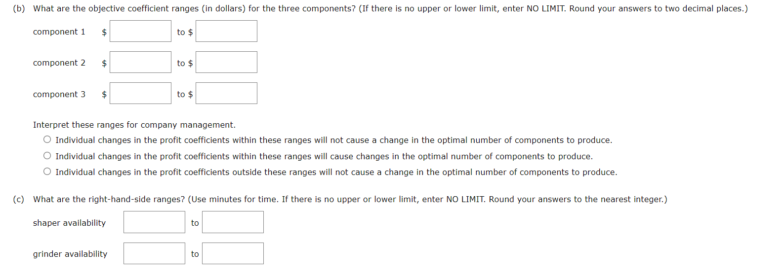 Solved as follows. (a) For each component, calculate the | Chegg.com