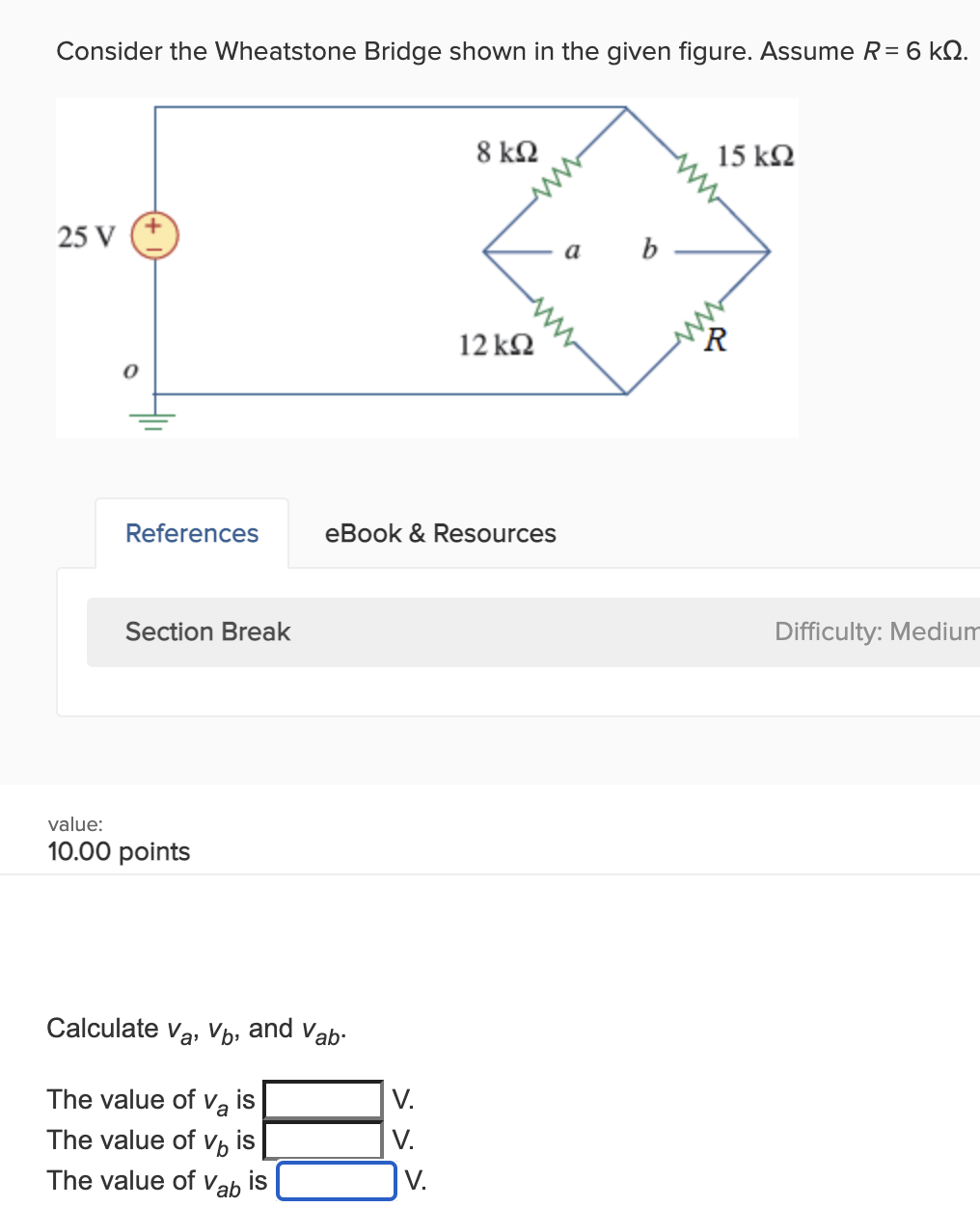 Solved Consider the Wheatstone Bridge shown in the given | Chegg.com