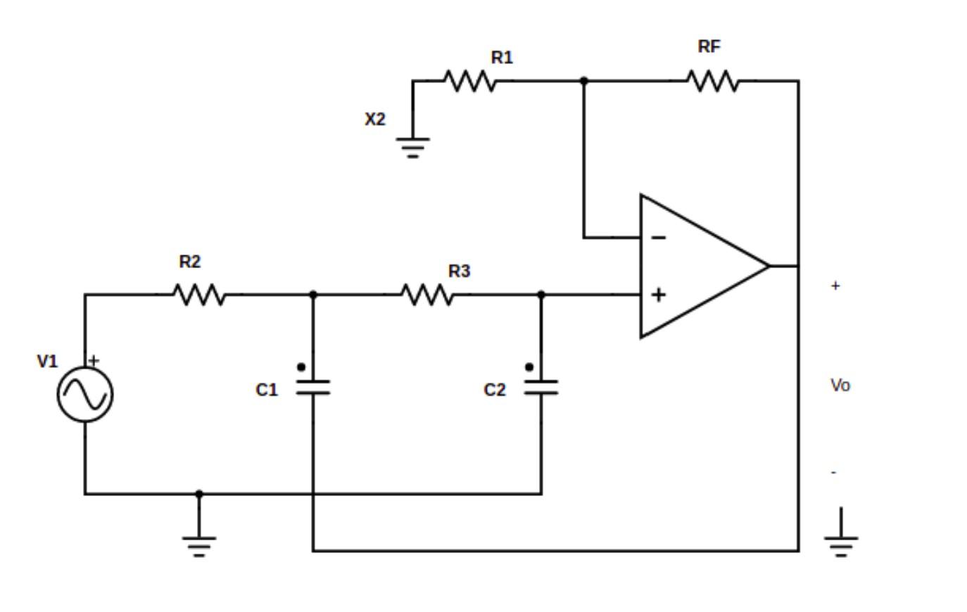 solved-design-a-second-order-low-pass-filter-as-shown-in-chegg