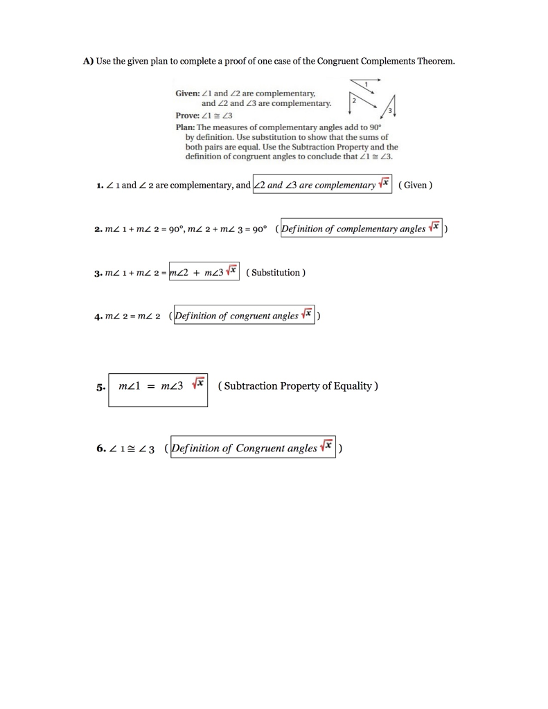 Solved A) Use the given plan to complete a proof of one case | Chegg.com