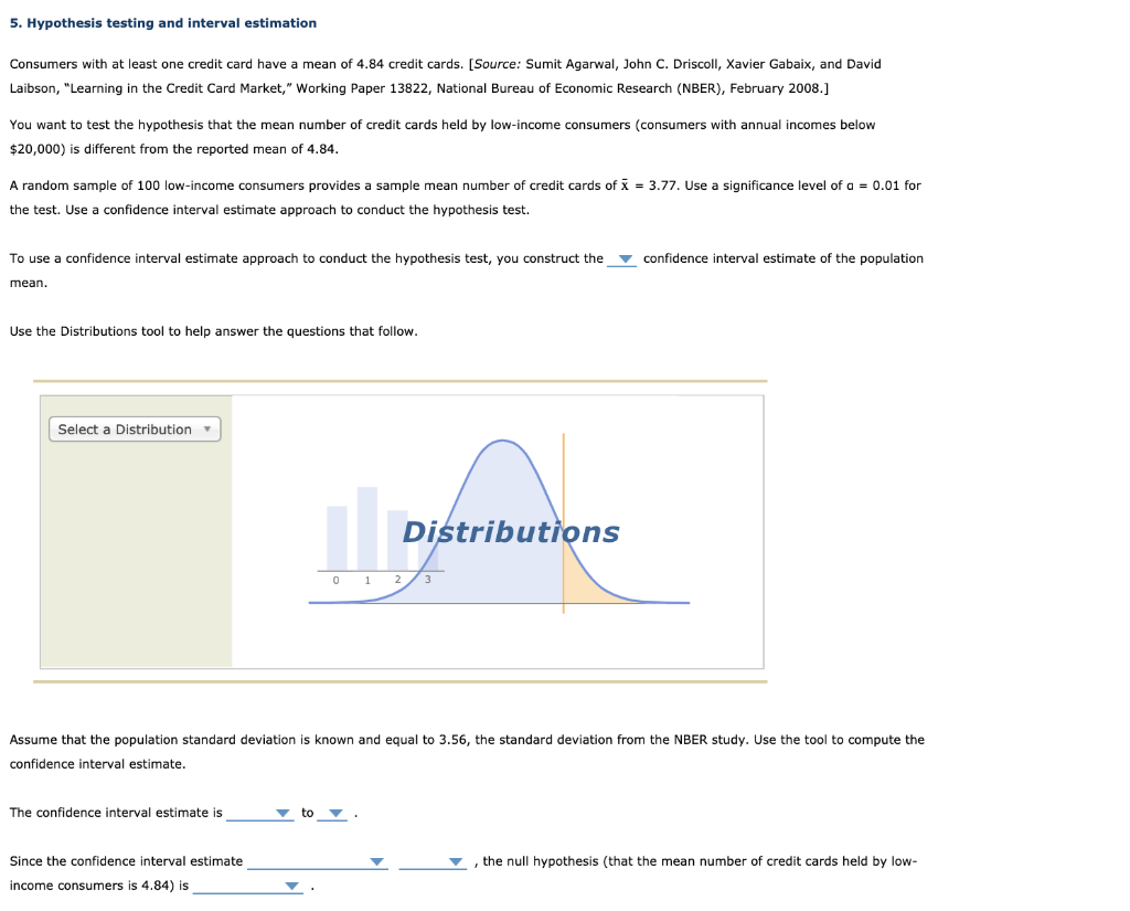 Solved 5. Hypothesis testing and interval estimation | Chegg.com