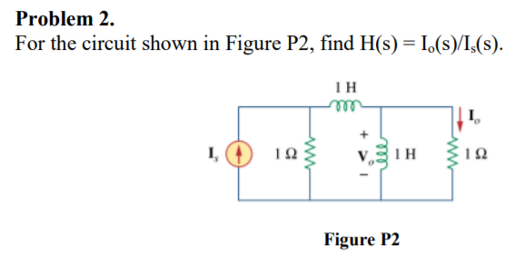 Solved Problem 2. For the circuit shown in Figure P2, find | Chegg.com