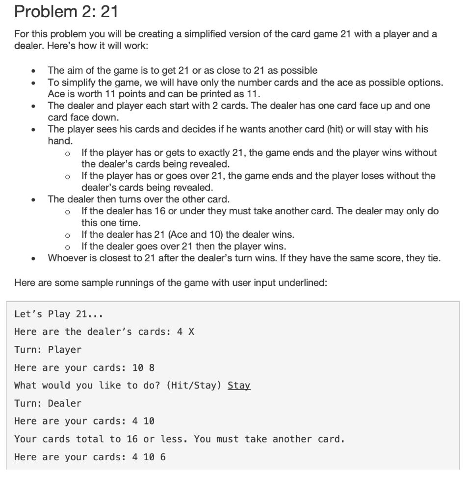 Solved Problem 2: 21 For this problem you will be creating a | Chegg.com