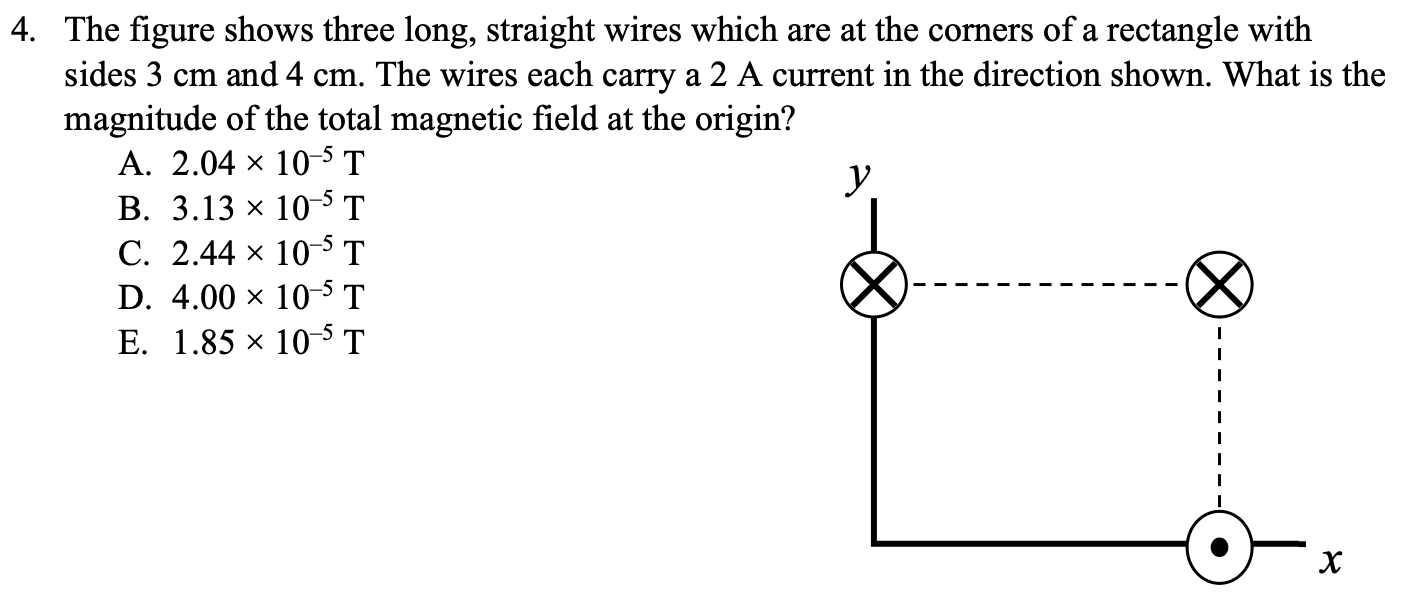 The Figure Shows Three Long, Straight Wires Which Are | Chegg.com