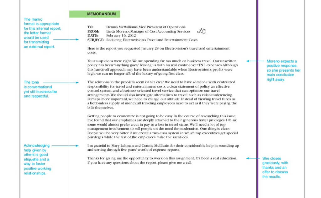 Internal Memo Sample Letter | PDF Template