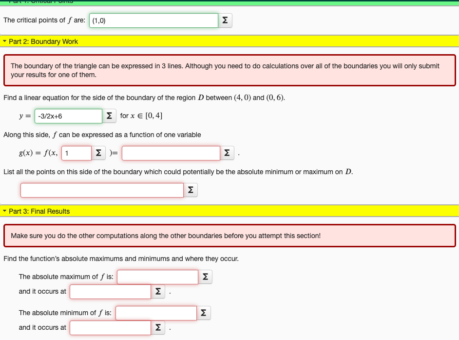 Solved Find the absolute maximum and minimum values of | Chegg.com