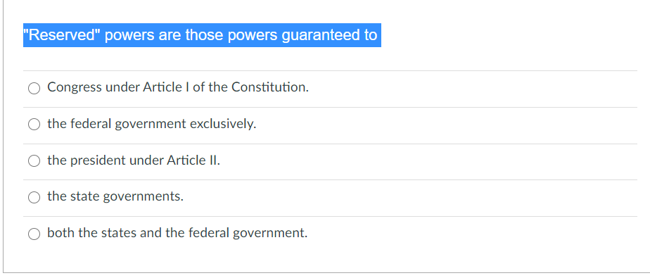 Solved The Constitutional Provision That Federal Law Takes 7240