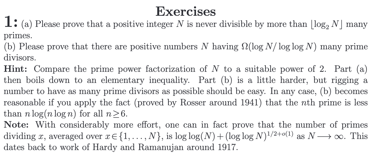 Solved Exercises 1: (a) Please Prove That A Positive Integer | Chegg.com