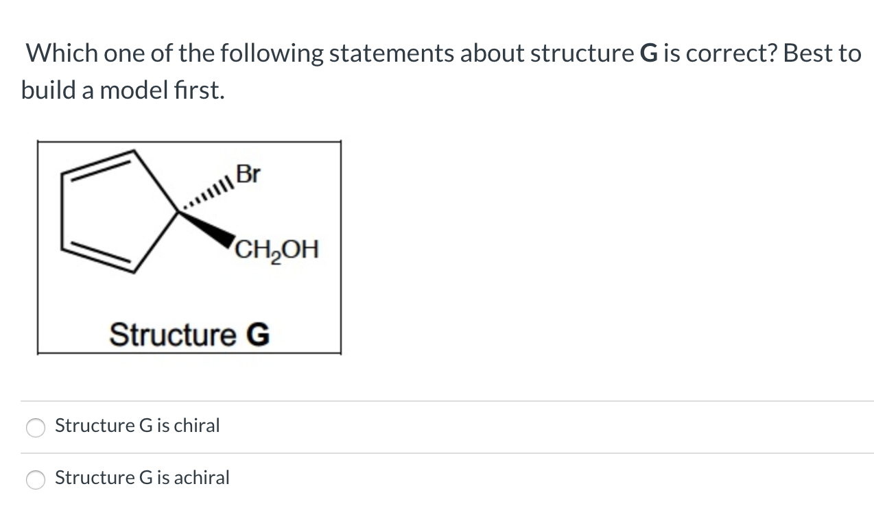 Solved Which one of the following statements about structure | Chegg.com