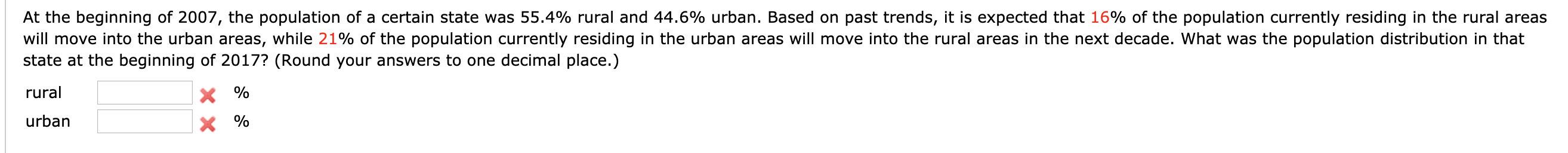 Solved At the beginning of 2007, the population of a certain | Chegg.com