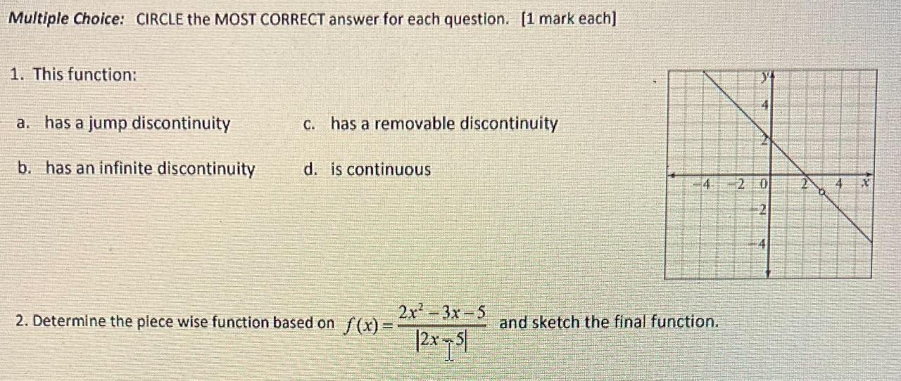Solved Multiple Choice: CIRCLE the MOST CORRECT answer for | Chegg.com