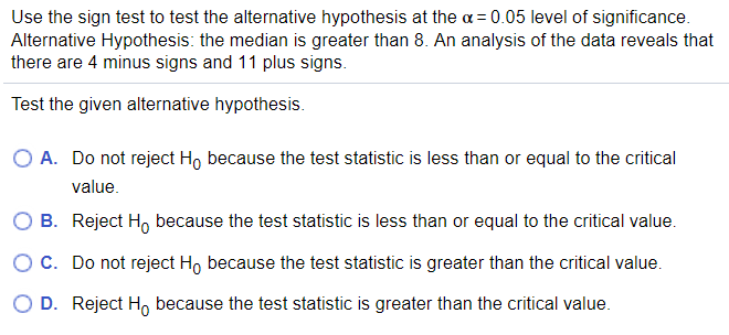 hypothesis test sign