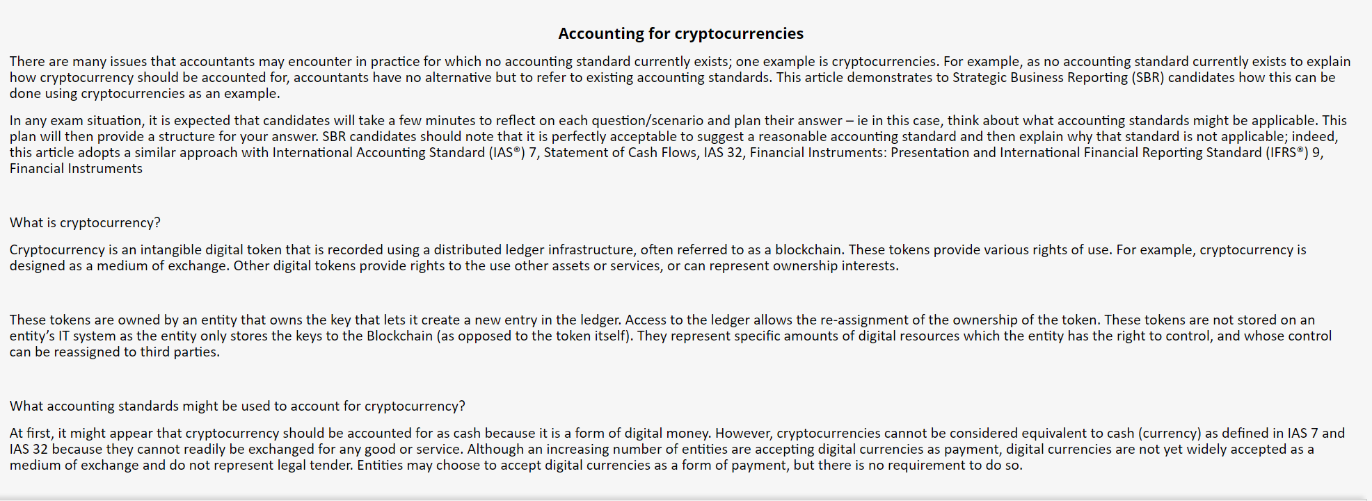 Solved Accounting for cryptocurrencies There are many issues | Chegg.com