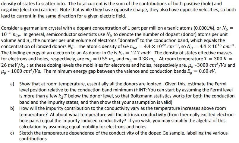 Conductivity σ relates the current density J to an | Chegg.com