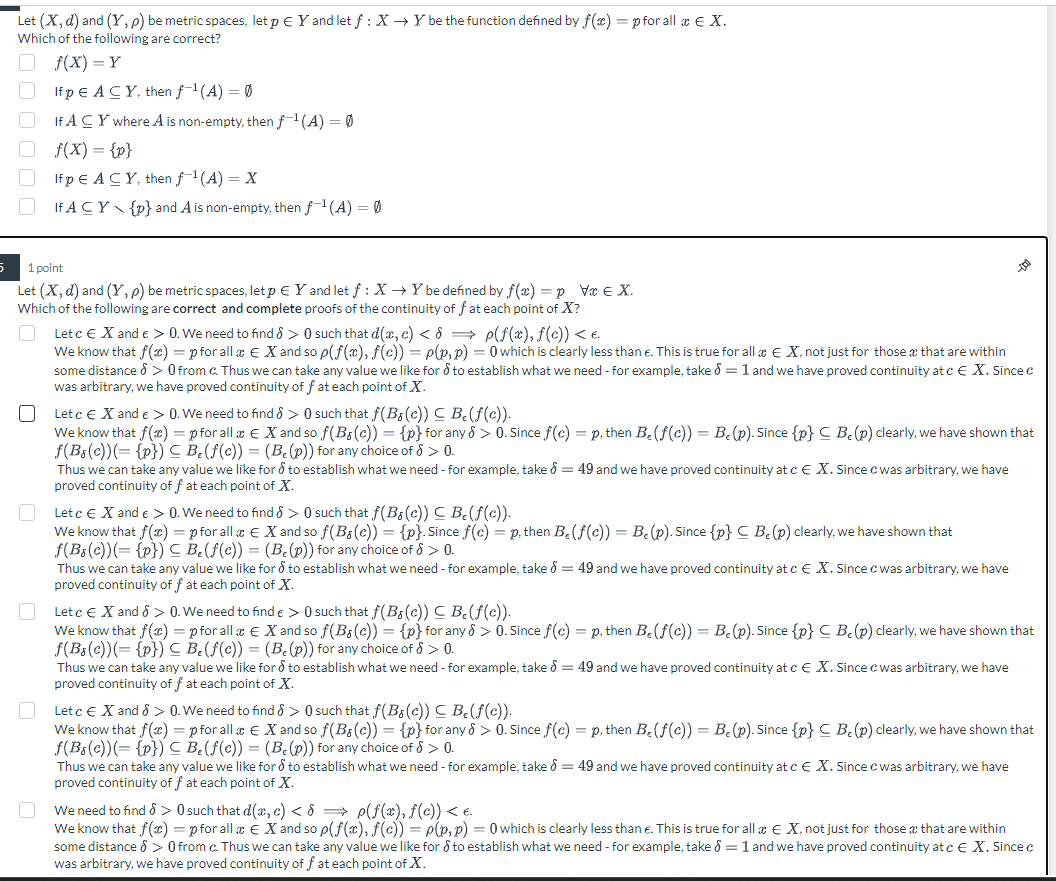 Solved Let X And Y Be Sets With Subsets Ai⊆Y For Each I∈I. | Chegg.com