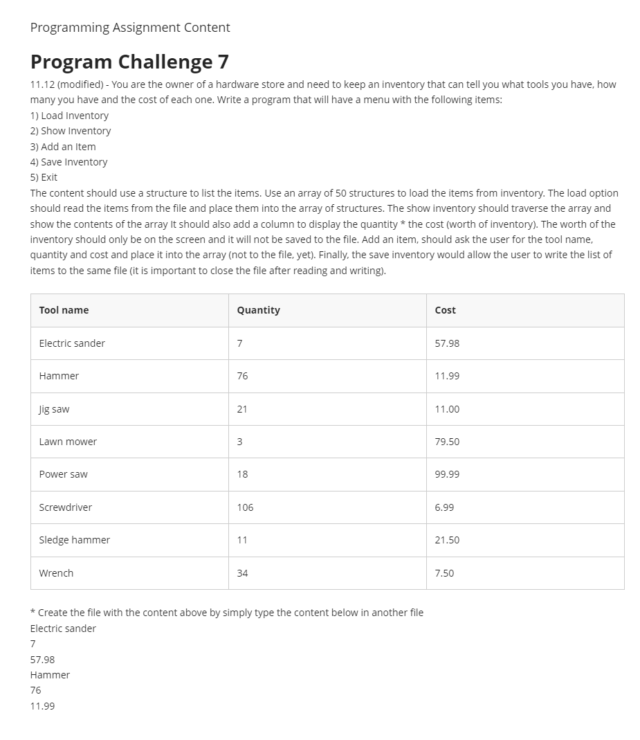 (In C Language Please) | Chegg.com