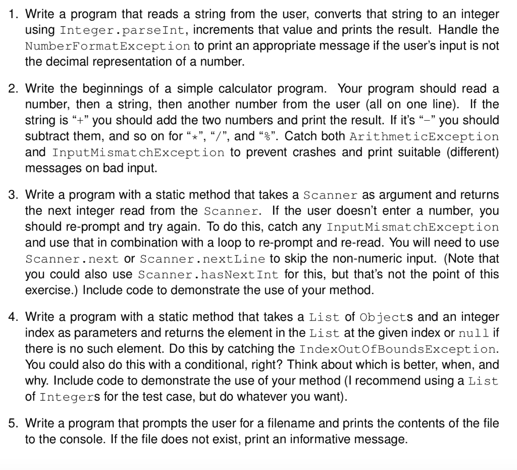 Solved 1. Write a program that reads a string from the user, | Chegg.com