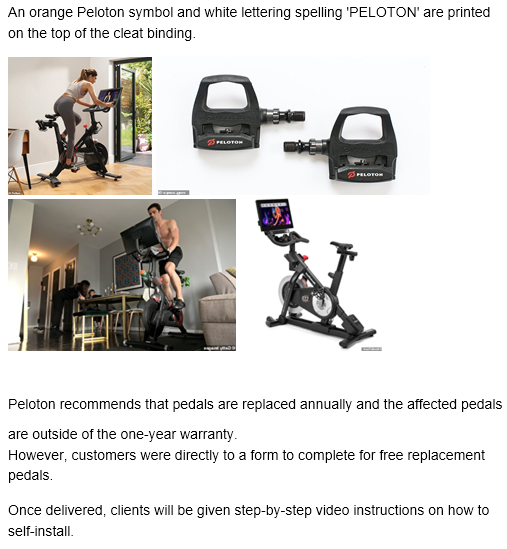 peloton replacement pedals