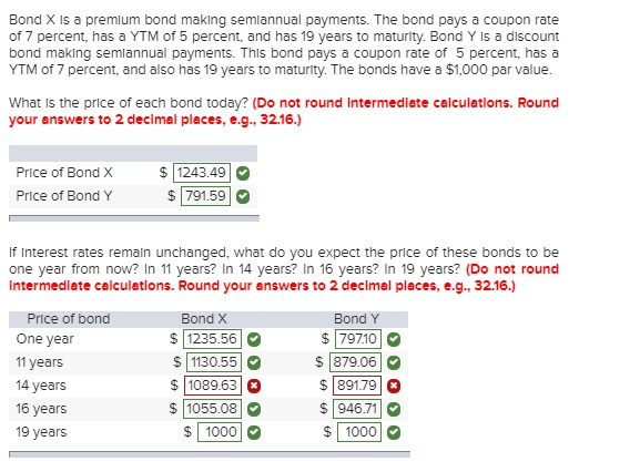 Solved Bond X Is A Premium Bond Making Semiannual Payments. | Chegg.com