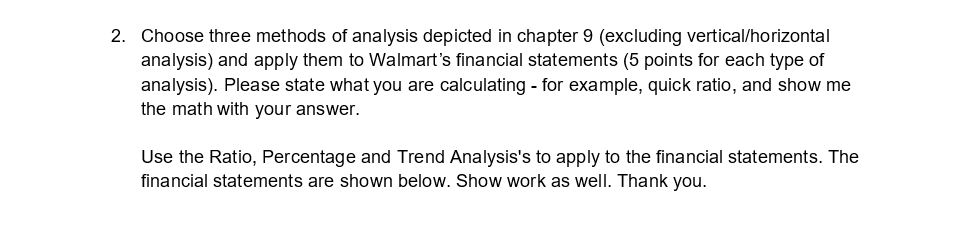 2. Choose three methods of analysis depicted in | Chegg.com